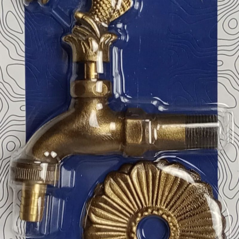 ROBINET DECORATIV CU DUBLU SERVICIU SI FINISAJ PESTE