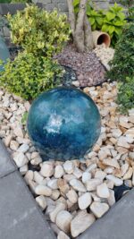 Glob din sticla decorativ de gradina D300 - imagine 4