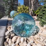 Glob din sticla decorativ de gradina D300 - imagine 5